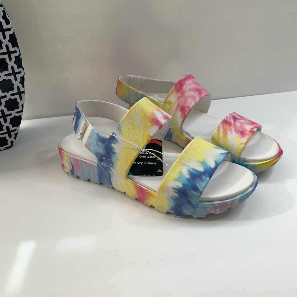 Skechers Foamies women’s sandals Tie Dye multi color size 10 - Picture 4 of 16